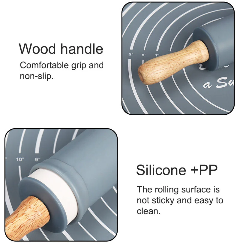 rolling pin and pastry mat